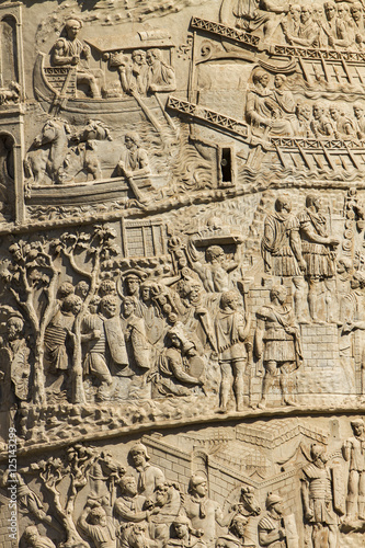 Trajan column in Rome