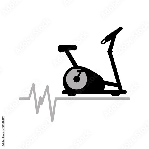 static bike machine gym. rate background icon design vector illustration eps 10