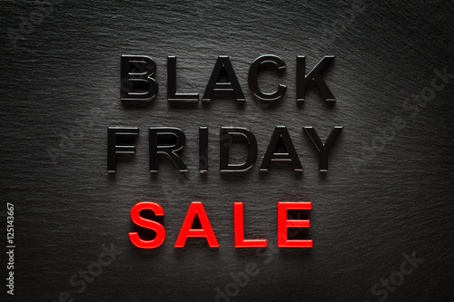 Black Friday Sale on dark slate background