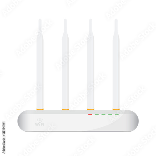 Wireless access point concept by Have four antenna.