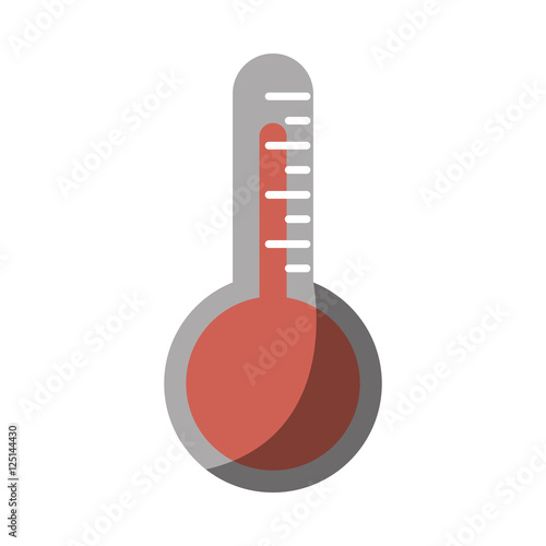 Thermometer icon. Instrument measurement and temperature theme. Isolated design. Vector illustration