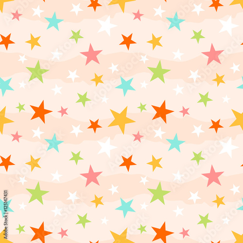 Abstract seamless pattern with stars

