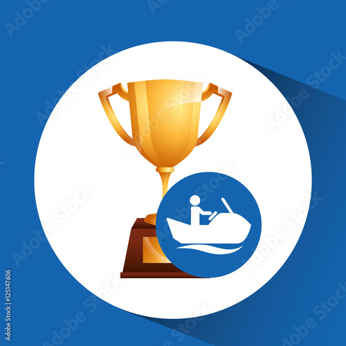 extreme sport avatar jet ski icon vector illustration eps 10