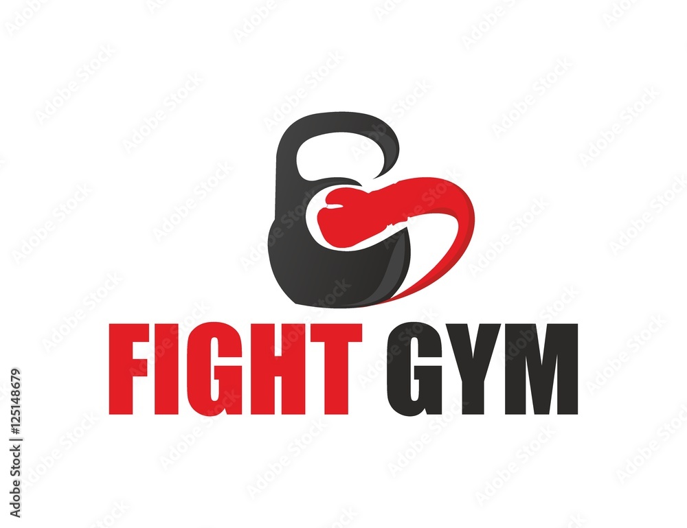 Obraz premium Company (Business) Logo Design, Vector, Fight Gym