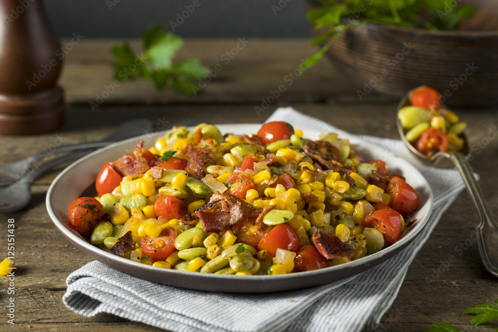 Homemade Succotash with Lima Beans Homemade Succotash with Lima Beans