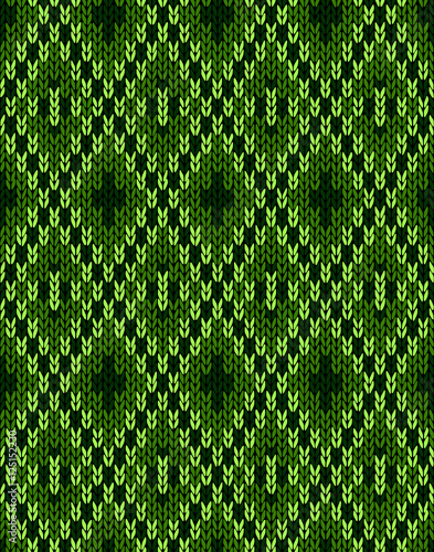 Style Knit woolen seamless jacquard ornament texture. Fabric Dar