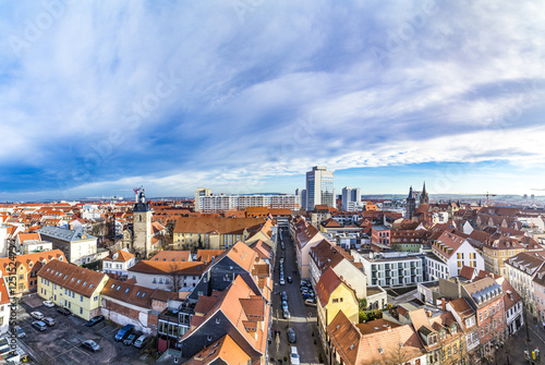 skyline of old town of Erfurt, Germany © travelview