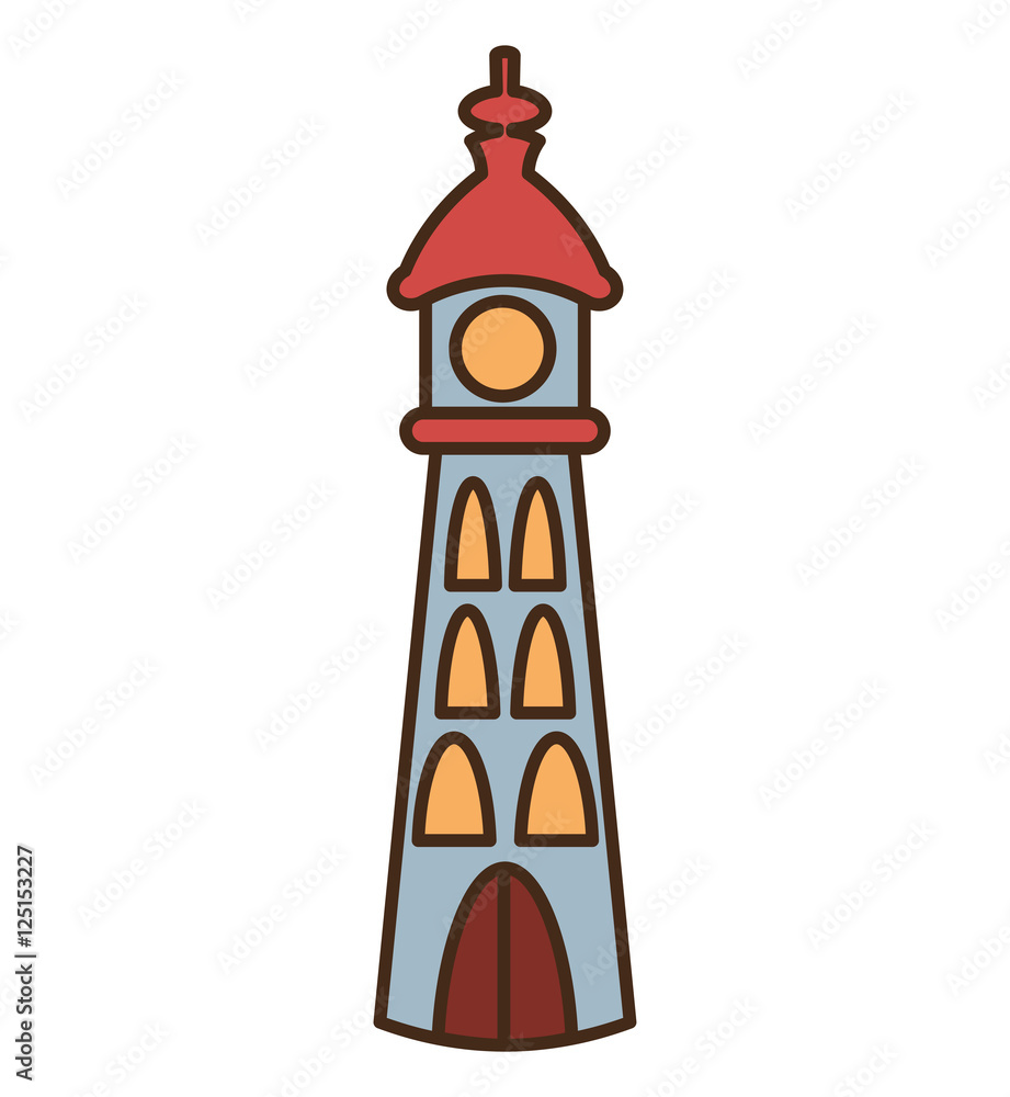 lighthouse beach isolated icon vector illustration design lighthouse beach isolated icon vector illustration design