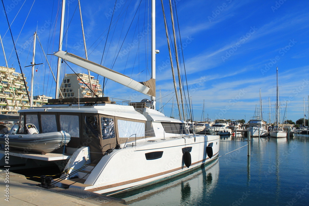 Fototapeta premium The marina of la Grande Motte, France