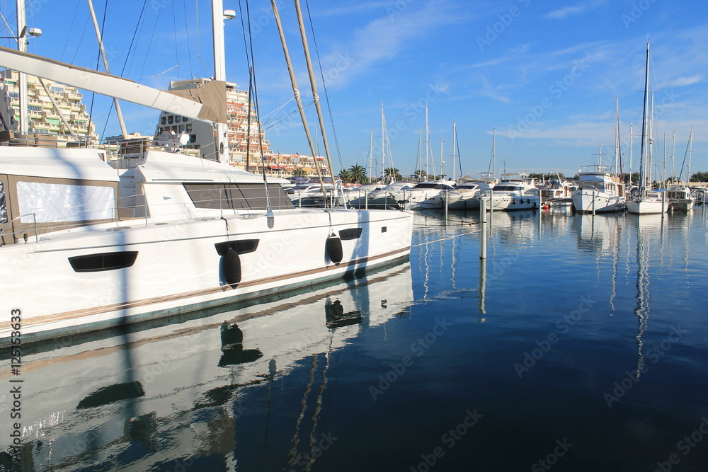 Fototapeta premium The marina of la Grande Motte, France
