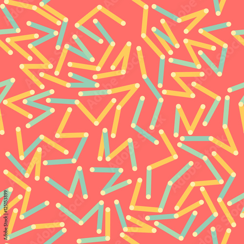 Abstract vector seamless pattern. Lines and dots.