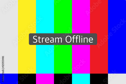 Live stream offline illustration