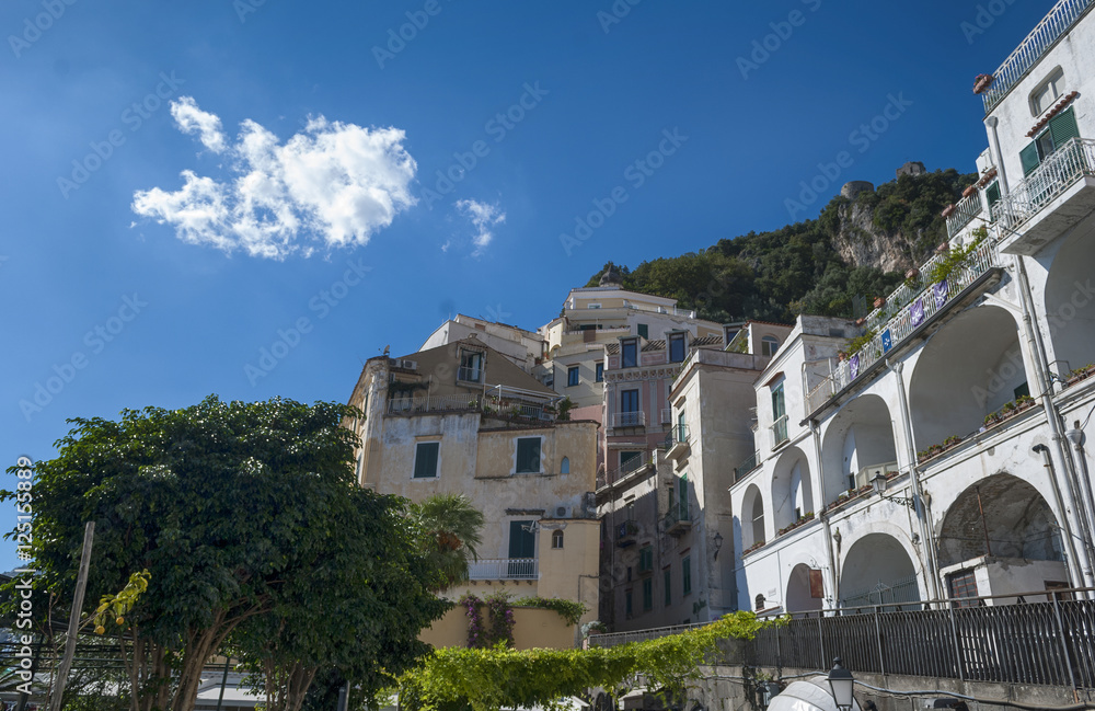 Typical houses from Amalfi coast, Italy