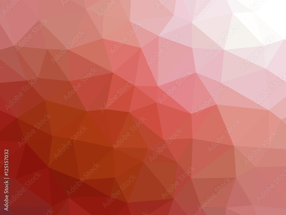 Red gradient abstract polygon shaped background