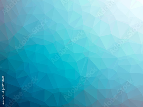 Blue white gradient polygon shaped background