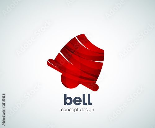 Vector Christmas bell logo template