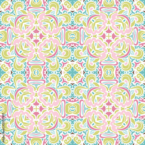 Abstract spring texture seamless vector pattern
