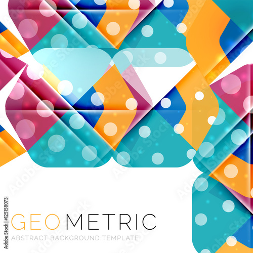 Modern abstract round shapes repititon background