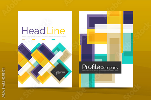 Straight lines geometric business report templates