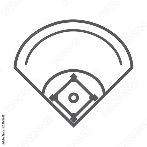 camp diamond baseball sport vector illustration design