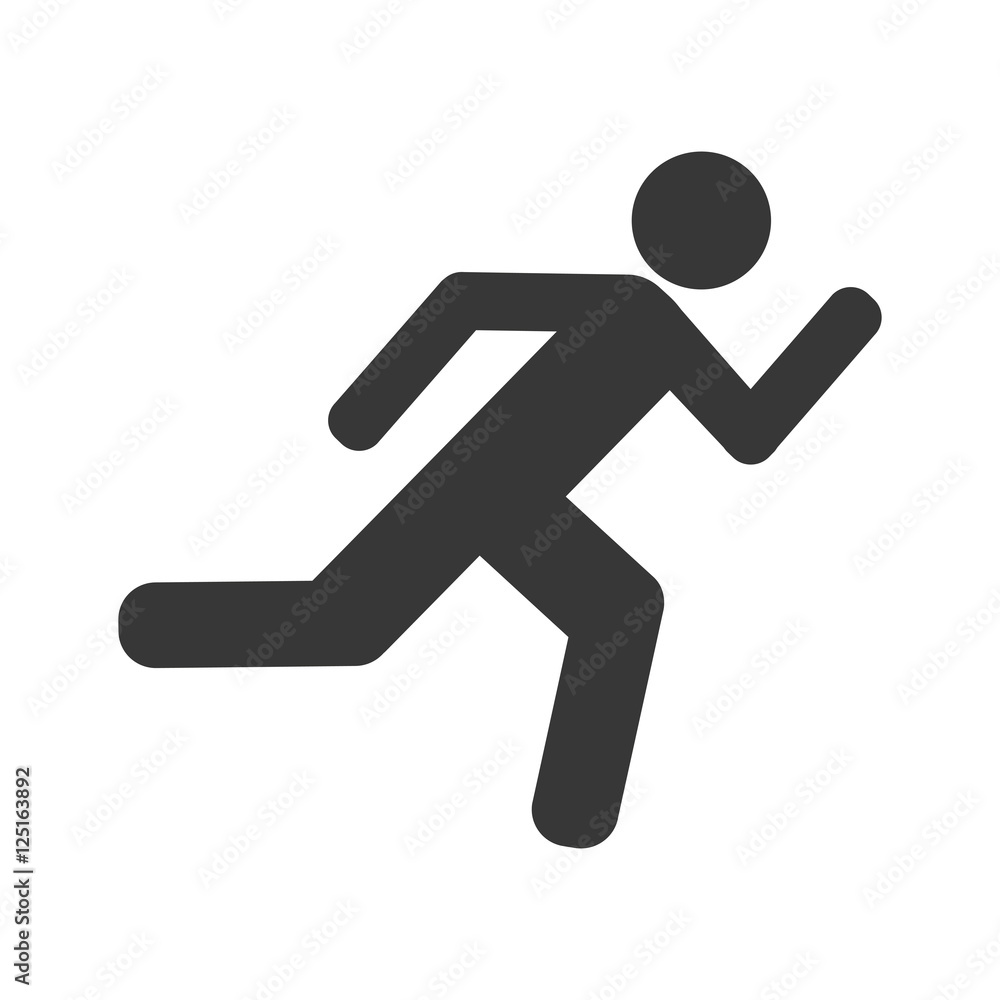 athlete running silhouette isolated icon vector illustration design athlete running silhouette isolated icon vector illustration design