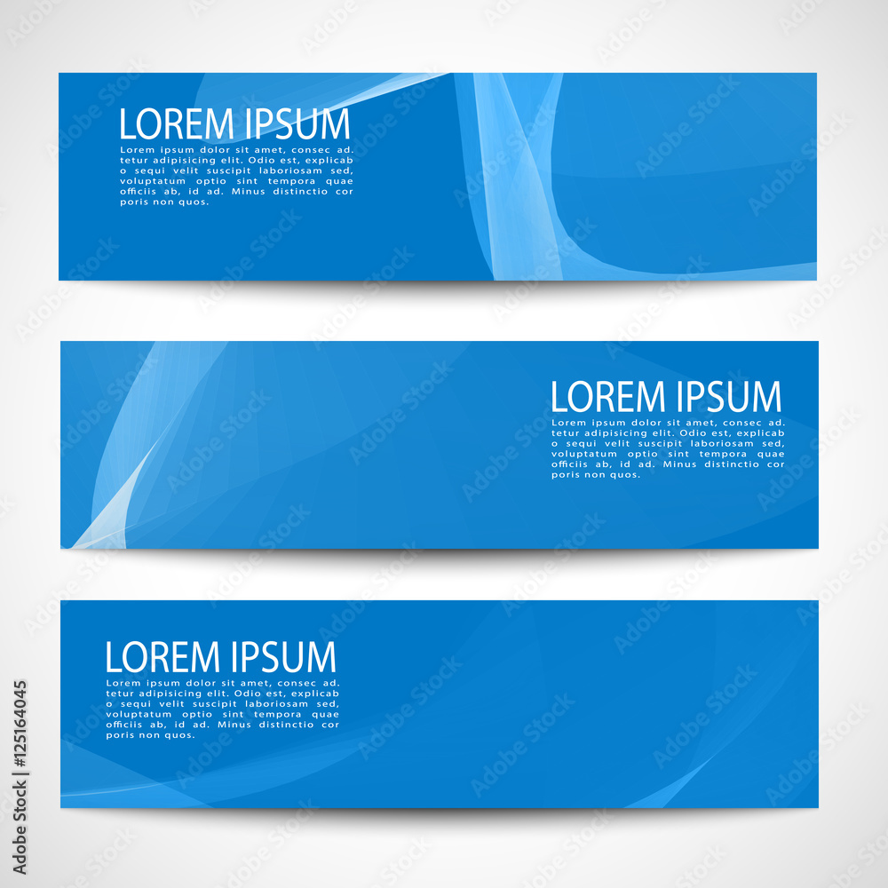 Abstract header white wave blue background vector design Abstract header white wave blue background vector design