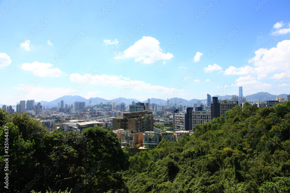 Skyline of Kowloon Peninsula, Hong Kong