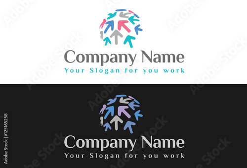 Free Download Vector logo design. Abstract flow logo template. symbol, technology icon, thin line logo. Company logo. Logo design. Vector logo element. Web logo - GFXLoad