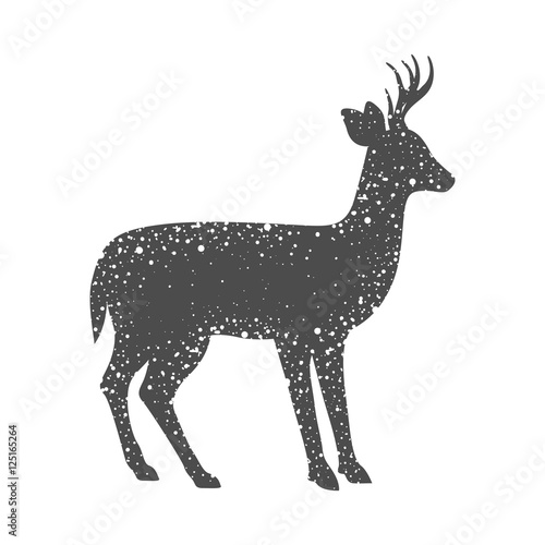 Deer icon. Animal life nature and fauna theme. Isolated design. Vector illustration