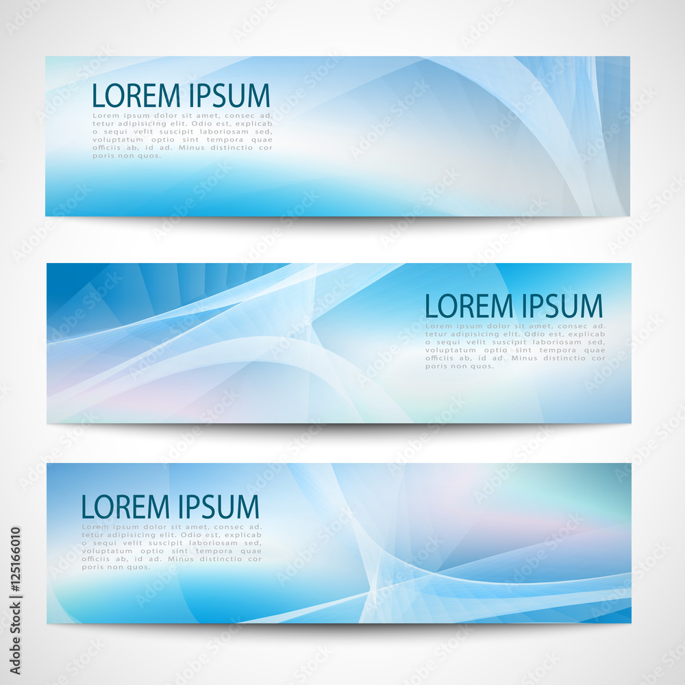 Naklejka premium Abstract header pink blue wave white vector design