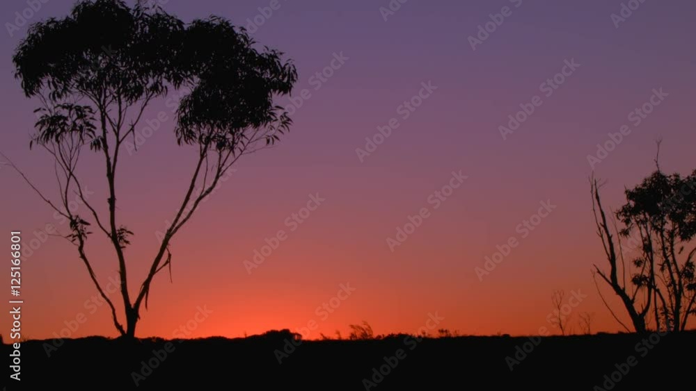 Australian Sunset Landscape Establishing Shot Australian Sunset Landscape Establishing Shot