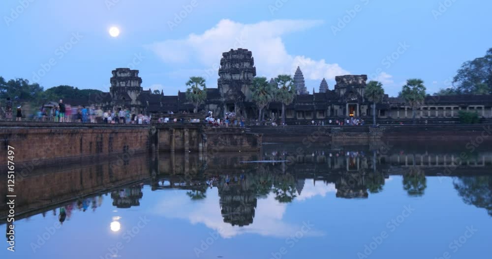 Tourist travel landmark of Angkor Wat Cambodia ancient civilization temple Tourist travel landmark of Angkor Wat Cambodia ancient civilization temple