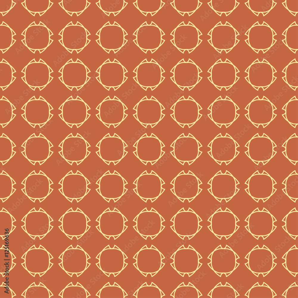Fototapeta premium Seamless abstract background pattern with repeating abstract geometric elements on the brown background. Vector illustration eps