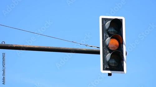 Red, yellow and green traffic lights