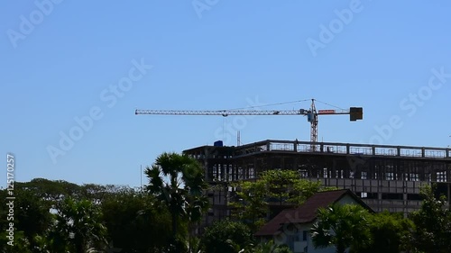 Crane construction site