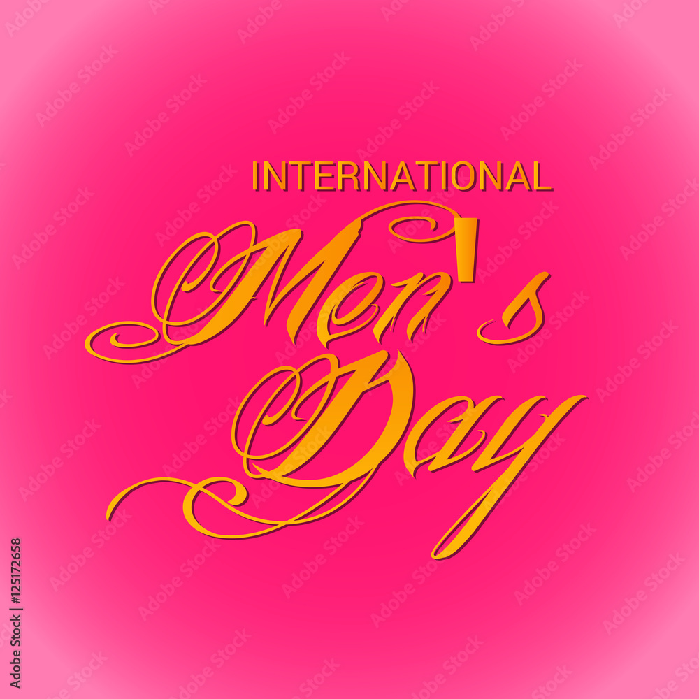 Obraz premium International Men's Day.