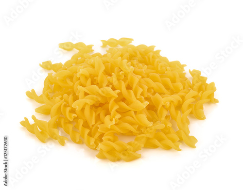 macaroni pasta close up isolated on white background