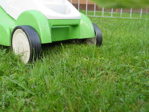 lawn mower outdoors