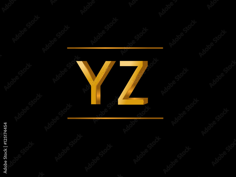 YZ Initial Logo for your startup venture YZ Initial Logo for your startup venture