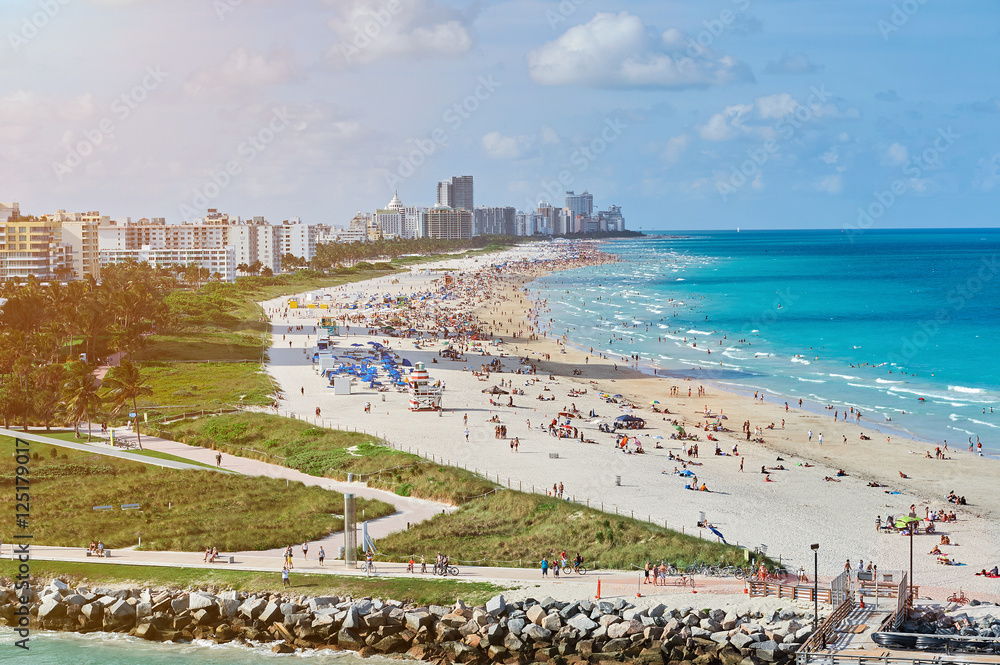 Obraz premium panorama of miami beach