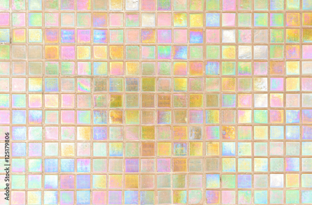 Fototapeta premium Glass mosaic in the bathroom