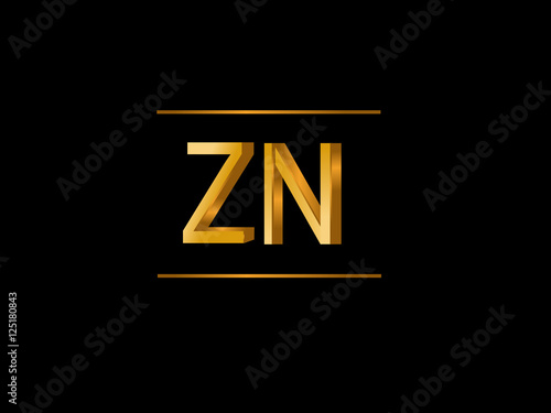 ZN Initial Logo for your startup venture