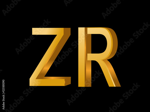 ZR Initial Logo for your startup venture