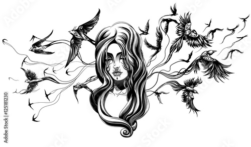 a goth girl