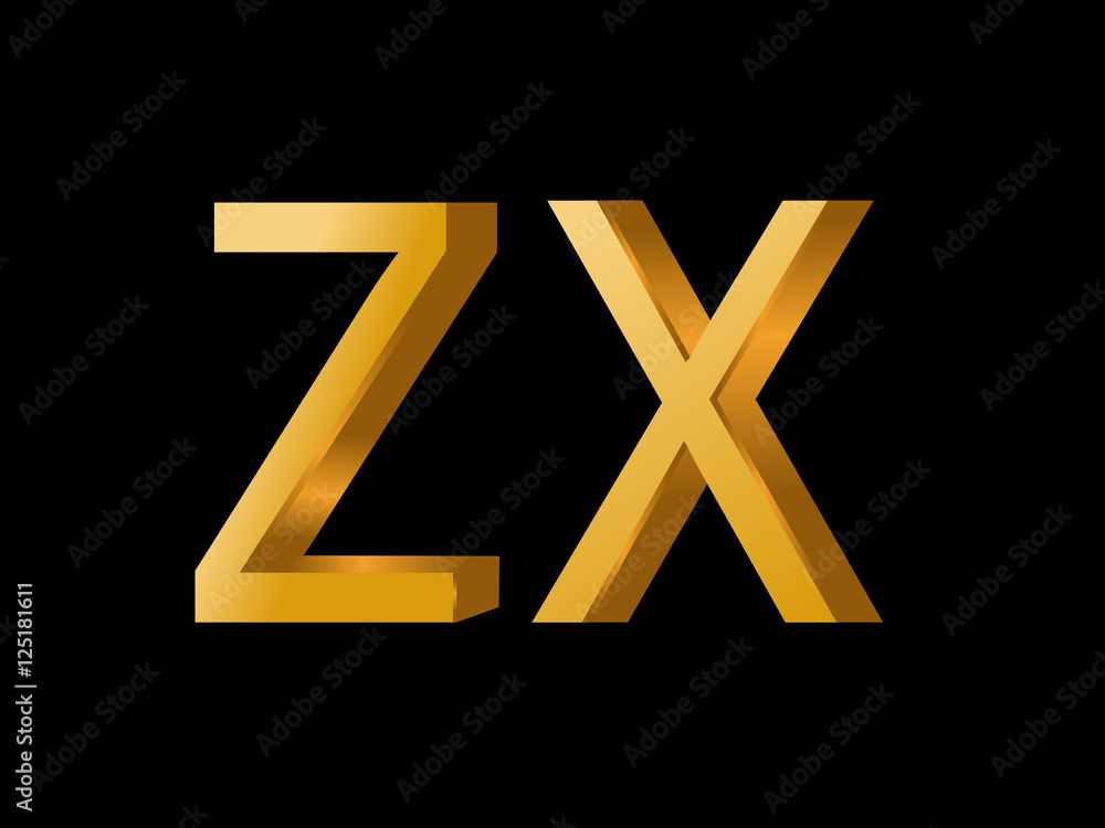 ZX Initial Logo for your startup venture ZX Initial Logo for your startup venture