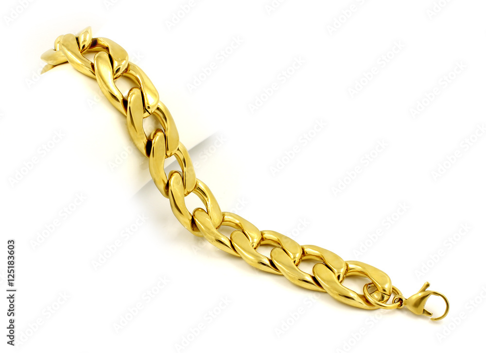 The massive bracelet for men - Silver Gold The massive bracelet for men - Silver Gold