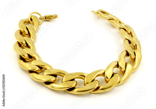 The massive bracelet for men - Silver Gold