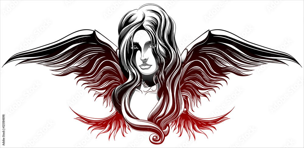 Fototapeta premium an angel girl
