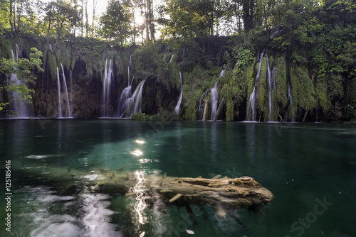 Fototapeta Naklejka Na Ścianę i Meble -  Waterfalls in Plitvice National Park,Croatia,Europe