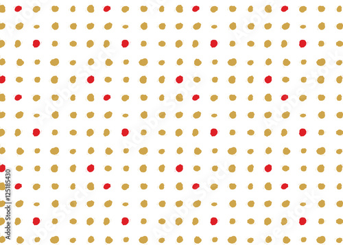 Hintergrund aus goldenen und roten Punkten